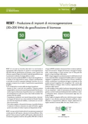 RESET: produzione di impianti di microcogenerazione (50>200 kWe) da gassificazione di biomasse
