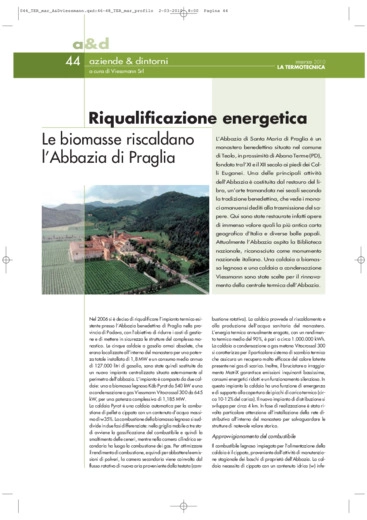 Riqualificazione energetica - Le biomasse riscaldano l