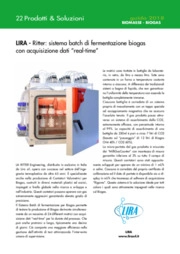 Ritter: sistema batch di fermentazione biogas con acquisizione dati “real-time”