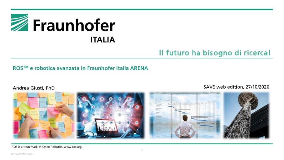 ROS e robotica avanzata in Fraunhofer Italia Arena: il progetto