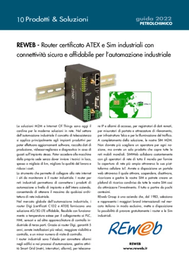 Router certificato ATEX e Sim industriali con connettività sicura e affidabile per l'automazione industriale