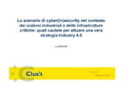 Scenario di cyber(in)security nel contesto dei sistemi industriali e delle infrastrutture critiche