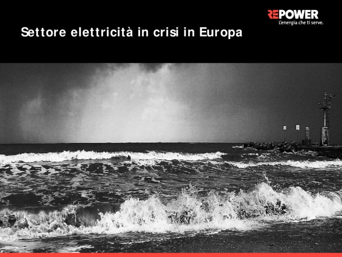 Settore elettricit in crisi in Europa