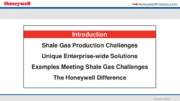 Shale Gas Production Solutions from Honeywell