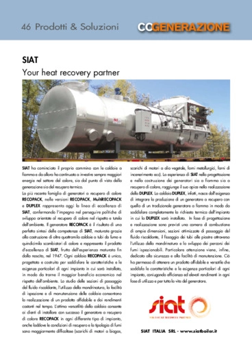 SIAT. Your heat recovery partner