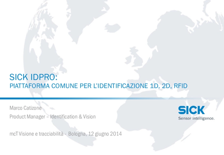 SICK IDpro: Piattaforma comune per l'identificazione 1D, 2D e RFID