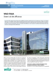 Wilo Italia: sistemi ad alta efficienza