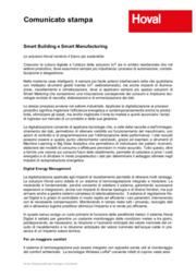 Smart Building e Smart Manufacturing