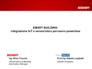 Smart Building: Integrazione IoT e sensoristica pervasiva powerless