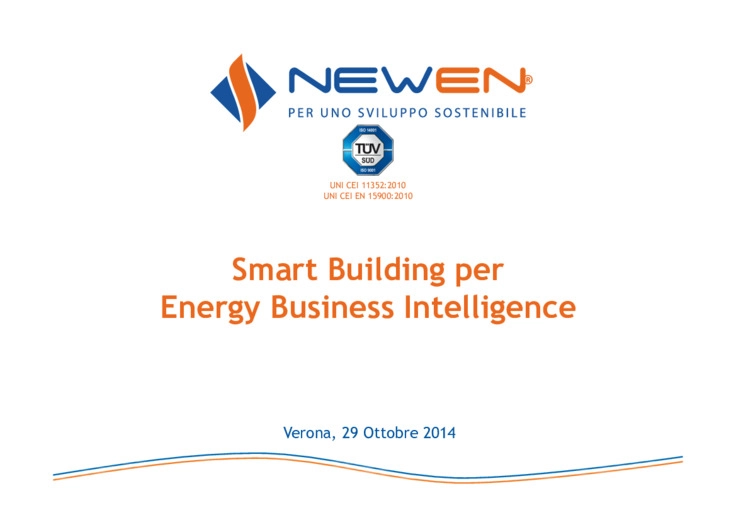 Smart Building per Energy Business Intelligence