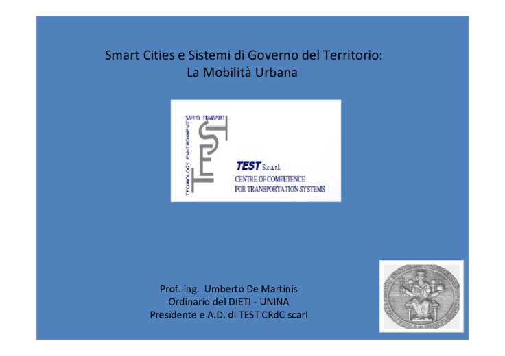 Smart cities e sistemi di governo del territorio: la mobilità