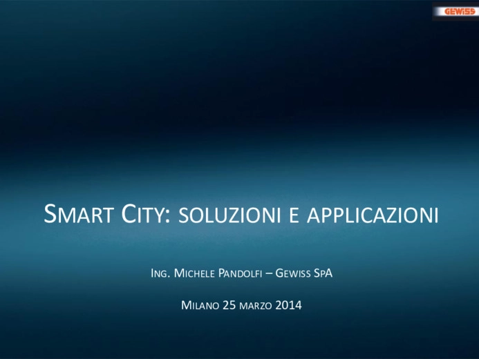 Smart City: soluzioni e applicazioni