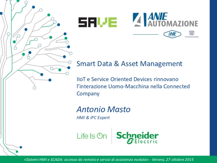 Smart Data & Asset Management - IIoT e Service Oriented