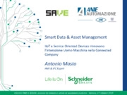 Smart Data & Asset Management - IIoT e Service Oriented Devices rinnovano l’interazione Uomo-Macchina