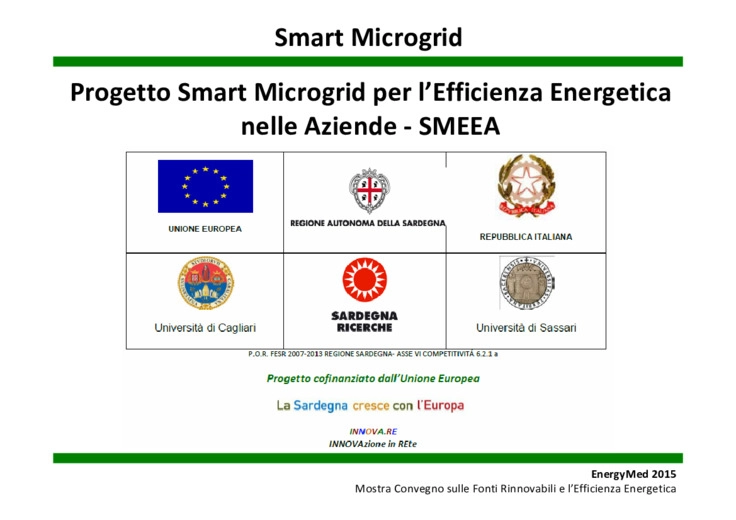 Smart microgrid per l efficienza energetica nelle aziende