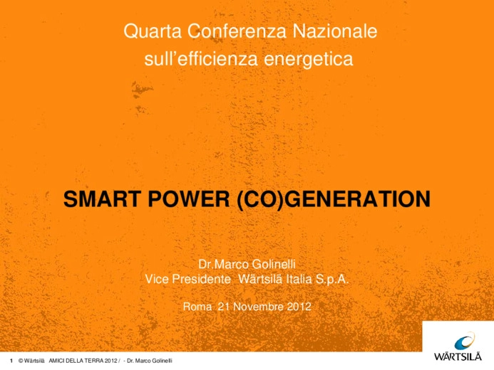 Smart power (co)generation