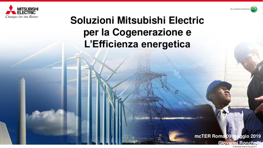 Soluzioni Mitsubishi Electric per la Cogenerazione e l'efficienza energetica