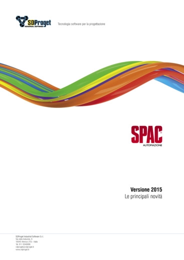 SPAC Automazione 2015 - La nuova versione del pi diffuso ed apprezzato software CAD per lambiente elettrico in Italia