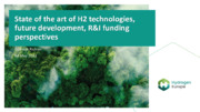 State of the art of H2 technologies, future development