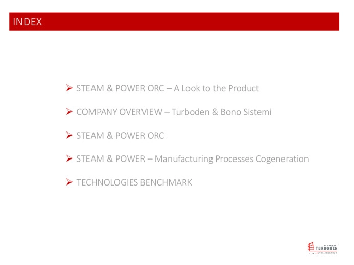 Steam & Power – Il nuovo sistema cogenerativo ORC per i processi manifatturieri