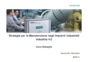 Strategie per la Manutenzione negli impianti industriali - Industria 4.0