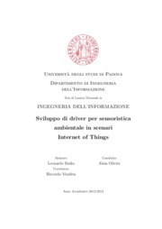 Internet of things, Microcontrollore, Sensoristica