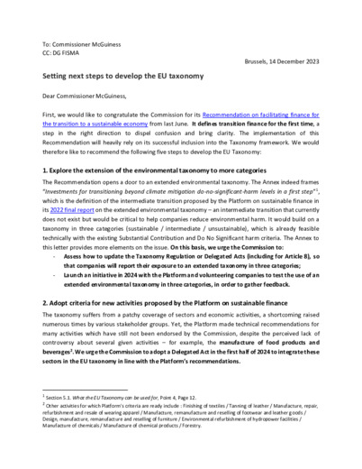 Tassonomia UE: dalle Associazioni una lettera alla Commissaria Mairead McGuinness
