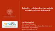 Robotica collaborativa e interfacce indossabili