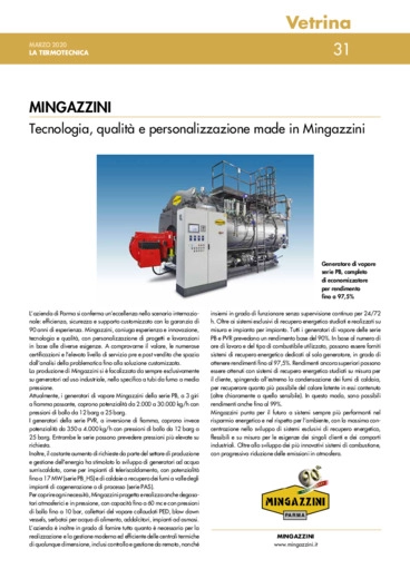 Tecnologia, qualit e personalizzazione made in Mingazzini