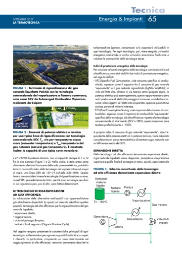 Tecnologie ad alta efficienza e turbomacchine per i terminali di rigassificazione del gas naturale liquefatto (GNL)