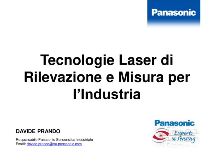 Tecnologie Laser di Rilevazione e Misura per lIndustria: applicazioni di casi risolti e dimostrazioni di funzionamento