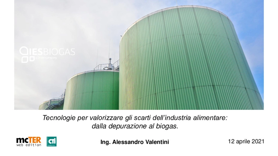 Tecnologie per valorizzare i materiali di scarto dell'industria alimentare: dalla depurazione al biogas