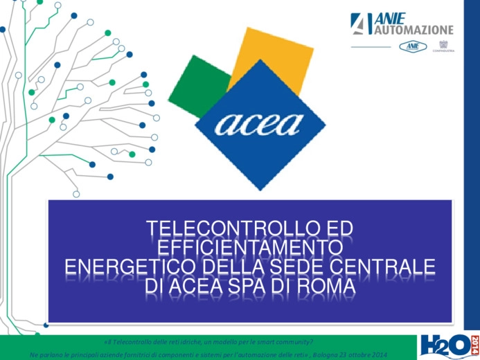 Telecontrollo ed efficientamento energetico della sede centrale di ACEA Spa