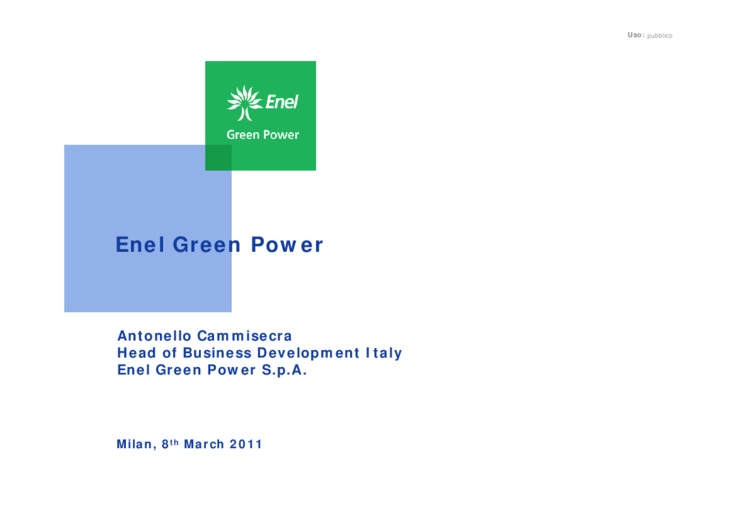 The RES sector and Enel Green Power