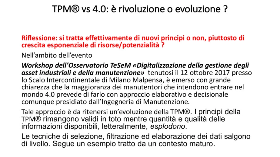 TPMvs 4.0: rivoluzione o evoluzione.