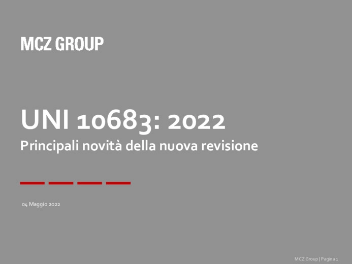 UNI 10683: 2022. Principali novità della nuova revisione