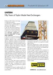 Uniterm. Fifty Years of Taylor Made Heat Exchangers