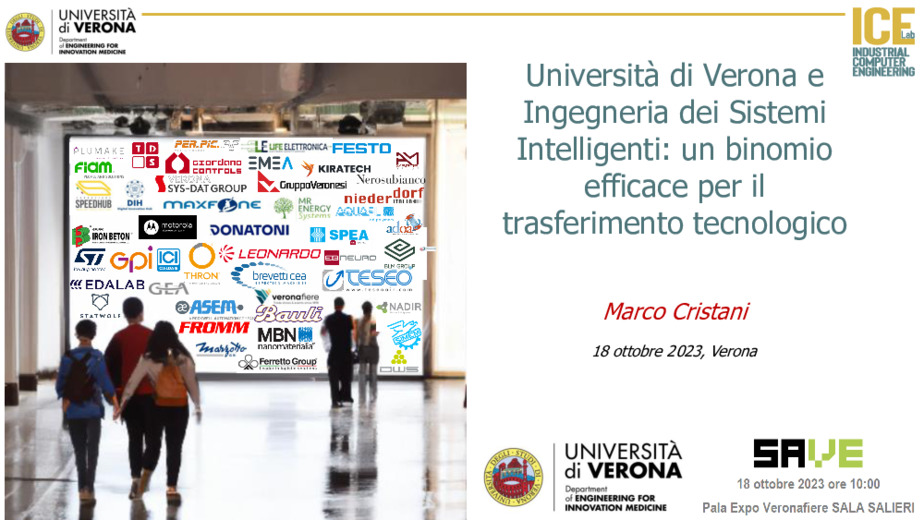 Universit di Verona e Ingegneria dei sistemi intelligenti: un binomio efficace per il trasferimento tecnologico