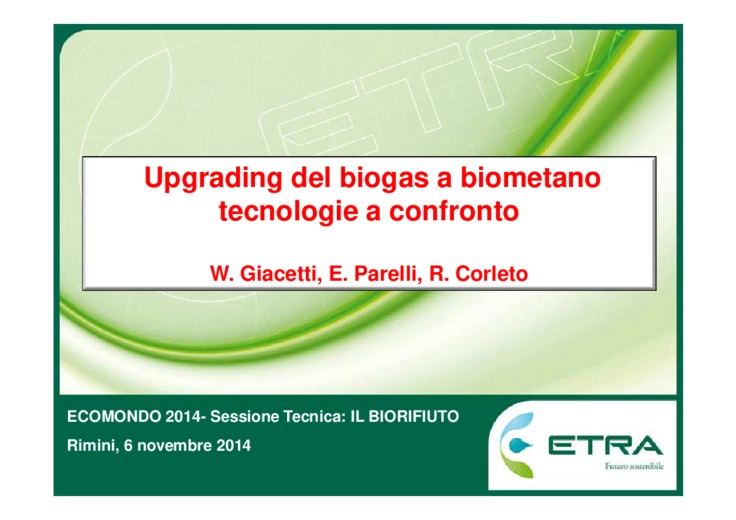 Upgrading del biogas a biometano tecnologie a confronto