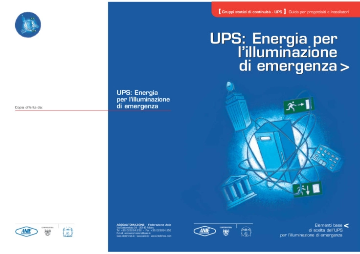 UPS: energia per lilluminazione di emergenza