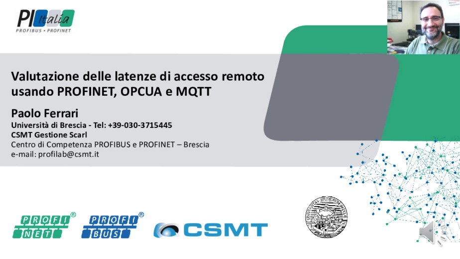 Valutazione delle latenze di accesso remoto usando OPCUA e MQTT