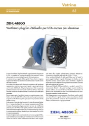 Ventilatori plug fan ZAbluefin per UTA ancora più silenziose